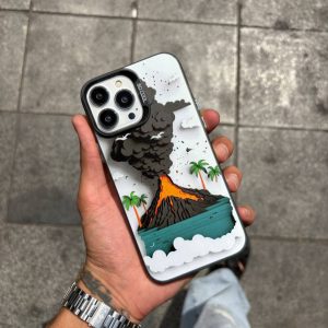 قاب آیفون طرح آتشفشان